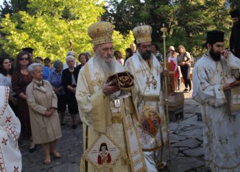 Ἐγκαίνια στό Λόφο τοῦ Ὁσίου Δαυίδ πλησίον τῆς Ναυπάκτου