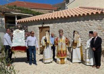 Η εορτή της μνήμης του Αγίου ενδόξου Μεγαλομάρτυρος Γεωργίου του Τροπαιοφόρου στο Σπαρτοχώρι Μεγανησίου