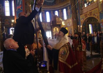 Η Ἀποκαθήλωση στόν Ἱ. Ν. Ἁγίας Παρασκευῆς Ναυπάκτου