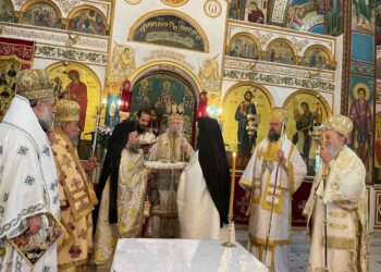 ΠΟΛΥΑΡΧΙΕΡΑΤΙΚΗ Η ΠΑΝΗΓΥΡΙΣ ΤΗΣ ΣΥΝΑΞΕΩΝ ΤΩΝ ΕΥΒΟΕΩΝ ΑΓΙΩΝ ΣΤΗ ΧΑΛΚΙΔΑ