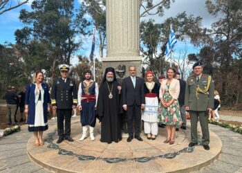 Ο Αρχιεπίσκοπος Αυστραλίας στα αποκαλυπτήρια Μνημείου για τη Μάχη της Κρήτης στην Πέρθη