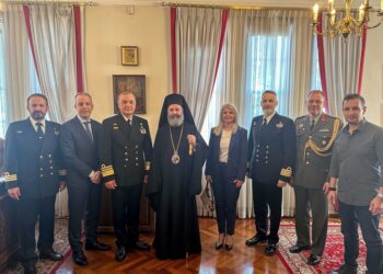 Αντιπροσωπεία του ΓΕΕΘΑ Ελλάδος στον Αρχιεπίσκοπο Αυστραλίας Μακάριο