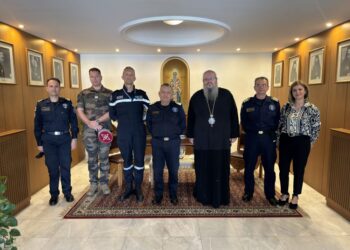 Επίσκεψη των επικεφαλής της επιχείρησης EUNAFOR ASPIDES στον Μητρ. Λαρίσης