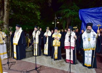 Πολυαρχιερατικός Εσπερινός στη Λάρισα για τον Άγιο Αχίλλιο
