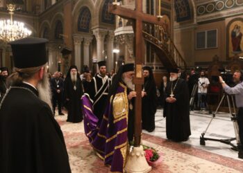 Η Ακολουθία των Παθών του Κυρίου στον Ιερό Μητροπολιτικό Ναό Αθηνών