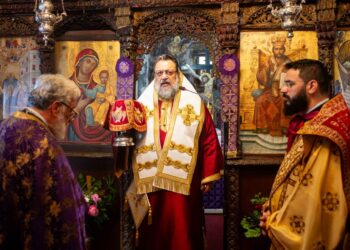 Η Θεία Λειτουργία της Μεγάλης Πέμπτης στην Ιερά Μονή Δημιόβης