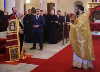 Ο Οικουμενικός Πατριάρχης στον πανηγυρίζοντα Ι. Ναό Αγίων Κωνσταντίνου και Ελένης Υψωμαθείων