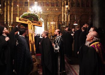 Η Ακολουθία των Παθών του Κυρίου στον Πατριαρχικό Ναό στο Φανάρι