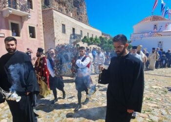 Λαμπρός ο εορτασμός της Παναγίας Χρυσαφίτισσας στη Μονεμβάσια