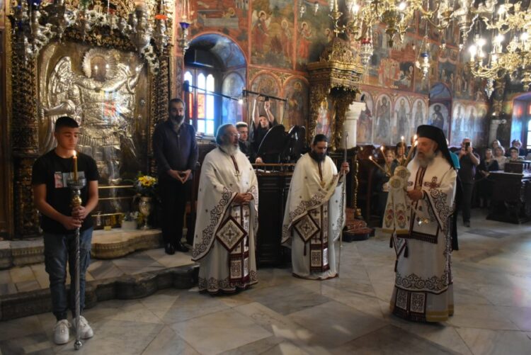 Ο Μητροπολίτης Θεσσαλιώτιδος στον Πανορμίτη Σύμης