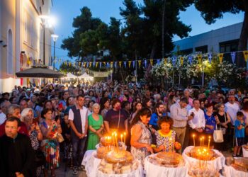 Παρουσία πλήθους πιστών  ο πανηγυρικός εσπερινός της Αναλήψεως του Κυρίου στην Καλαμάτα