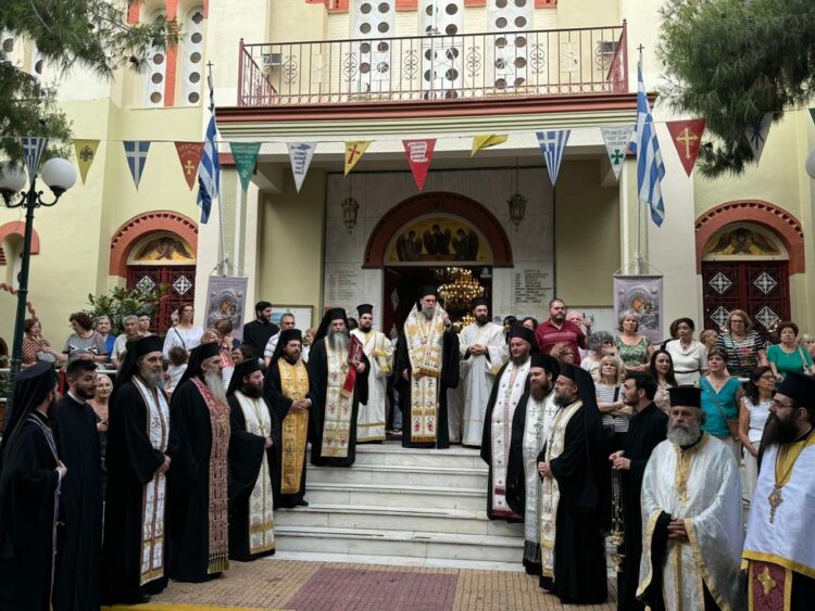 Υποδοχή Ιεράς θαυματουργού Εικόνος Παναγίας Δαμάστας στο Ηράκλειο Αττικής
