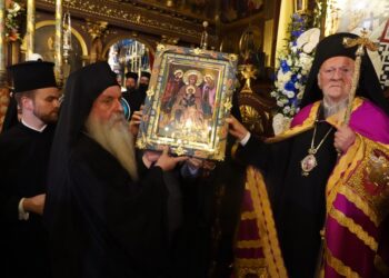Ο Οικ. Πατριάρχης στην Μονή Φανερομένης Λευκάδος