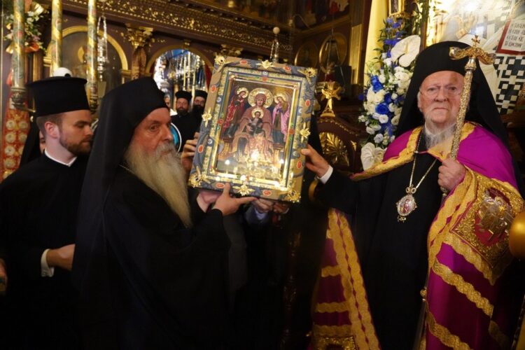 Ο Οικ. Πατριάρχης στην Μονή Φανερομένης Λευκάδος