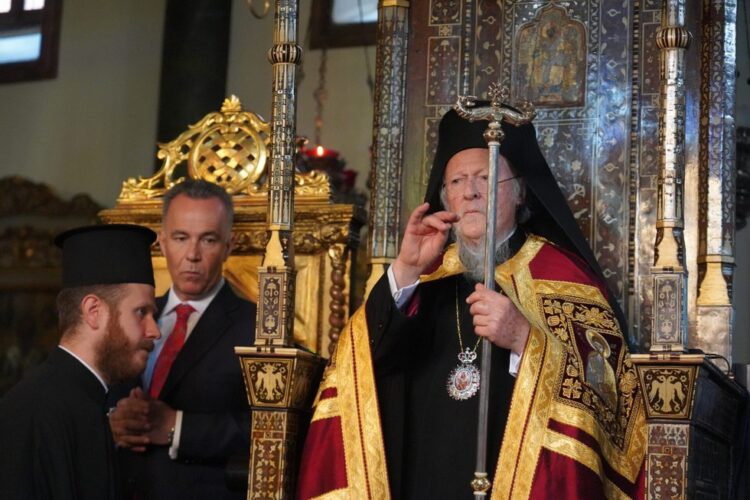 Ο Εσπερινός των ονομαστηρίων του Οικουμενικού Πατριάρχη ·