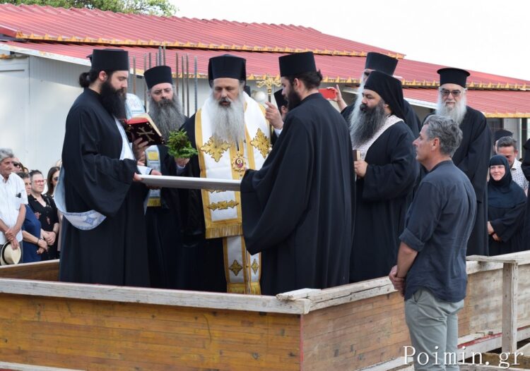 Θεμελίωση νέας πτέρυγας στην Ιερά Μονή της Υπεραγίας Θεοτόκου της Μεσίτριας και του Αγίου Νικολάου Αύρας