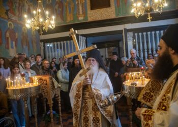 Ο Ηγούμενος της Ιεράς Μεγίστης Μονής Βατοπαιδίου στην Ιερά Μητρόπολη Βελγίου