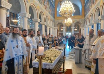 Η Εξόδιος Ακολουθία της μακαριστής Πρεσβυτέρας Δήμητρας Μπαϊρακτάρη