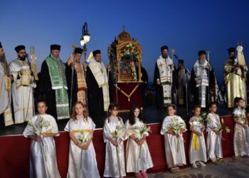 ΛΑΜΠΡΟΣ ΕΟΡΤΑΣΜΟΣ ΤΗΣ ΠΟΛΙΟΥΧΟΥ ΧΑΛΚΙΔΟΣ ΑΓΙΑΣ ΠΑΡΑΣΚΕΥΗΣ