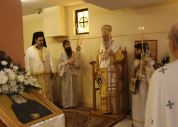 Ἡ ἑορτὴ τοῦ ἁγίου Παϊσίου τοῦ Ἁγιορείτου, στὸ Ἱερὸ Παρεκκλήσιό του, στὴν Ναύπακτο