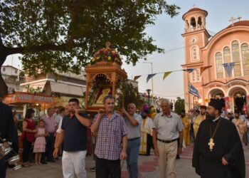 Ο Εσπερινός της Αγίας Παρασκευής σε Λαμία και Μοσχοχώρι
