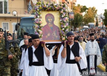 Μεγαλειώδης λιτανεία στην Αγία Μαρίνα Ηλιουπόλεως