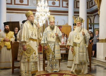 ΥΠΟΔΟΧΗ ΙΕΡΟΥ ΛΕΙΨΑΝΟΥ ΑΓ. ΕΥΦΗΜΙΑΣ ΚΑΙ ΕΟΡΤΗ ΣΥΝΑΞΕΩΣ ΠΑΝΤΩΝ ΤΩΝ ΕΝ ΛΗΜΝΩ ΑΓΙΩΝ