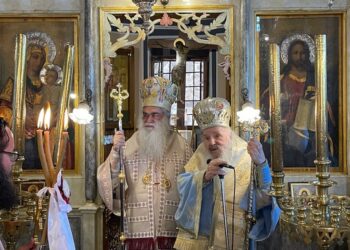 Με δισαρχιερατική  Θεία Λειτουργία εορτάστηκε ο Άγιος Παντελεήμων στο Μόλυβο της Λέσβου