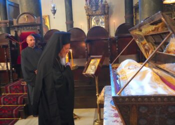 Ο  Εσπερινός της εορτής του θαύματος της Αγίας Μεγαλομάρτυρος Ευφημίας στο Φανάρι