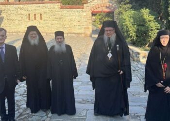 Επίσκεψη Μητρ. Λαρίσης στο Ιερό Κοινόβιο Ευαγγελισμού της Θεοτόκου Ορμύλιας
