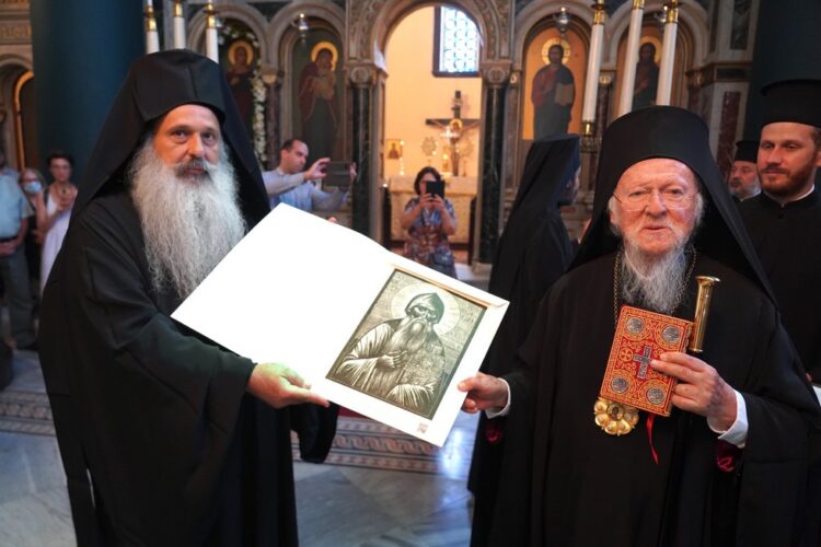 Εγκάρδια συνάντηση του Οικουμενικού Πατριάρχου με τον Σεβ. Μητροπολίτη Σταγών και Μετεώρων