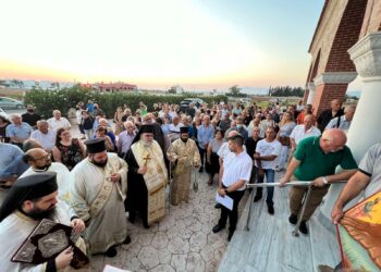 Εσπερινός του Προφήτη Ηλία στους Αγίους Τριμιθιάς