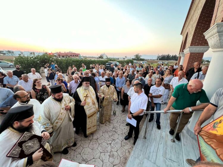 Εσπερινός του Προφήτη Ηλία στους Αγίους Τριμιθιάς