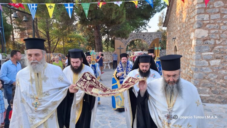 Η Απόδοση της Εορτής της Κοιμήσεως της Θεοτόκου στην Ι. Μ. Αιτωλοακαρνανίας