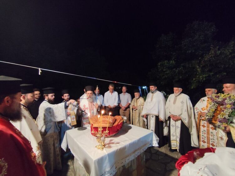 Εσπερινός Αποτομής Κεφαλής Τιμίου Προδρόμου στο χωριό Πρόδρομος