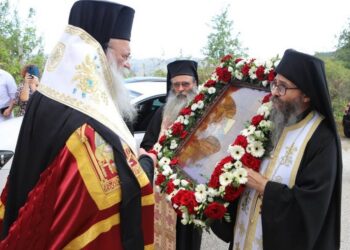 Υποδοχή της Εικόνας του Αγίου Γεωργίου Περιστερεώτα