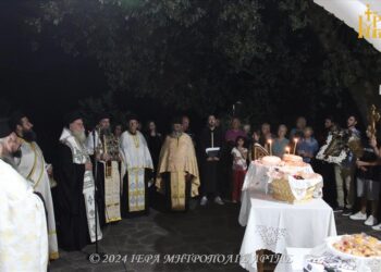 Εσπερινός Αποτομής Κεφαλής Τιμίου Προδρόμου στην Πέρα Καλεντίνη Άρτης