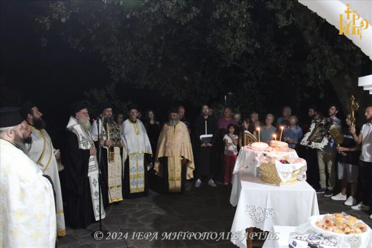 Εσπερινός Αποτομής Κεφαλής Τιμίου Προδρόμου στην Πέρα Καλεντίνη Άρτης