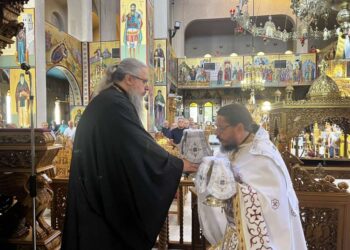 Η απόδοση της εορτής της Κοιμήσεως της Θεοτόκου στη Λάρισα
