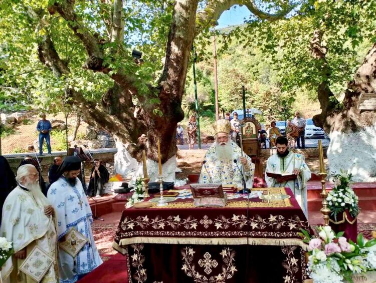Κοσμοσυρροή στην πανήγυρη της Παναγίας Ξενιάς