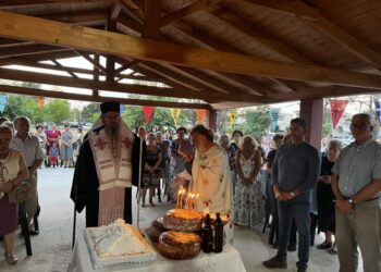 Ο Μητρ. Λαρίσης στον Εσπερινό στο Ιερό Παρεκκλ. Κοιμήσεως Θεοτόκου Ζαππείου