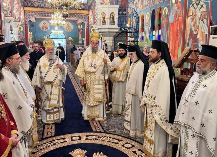 Δισαρχιερατική Θεία Λειτουργία για την Αποτομή της Τιμίας Κεφαλής του Αγ. Ιωάννου Προδρόμου στη Ν. Φιλαδέλφεια