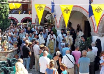 Μέ λαμπρότητα πανηγύρισε ἡ Ἱστορική Ἱερά Μονή Μεγάλης Παναγίας Σάμου