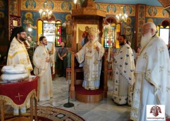 Αρχιερατική Θεία Λειτουργία στον Στρατιωτικό Ι.Ν. Αγίου Κοσμά Τριπόλεως