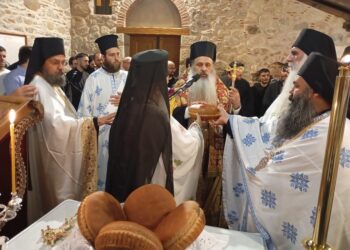 O πανηγυρικός Eσπερινός της Μεταμορφώσεως του Σωτήρος στο Μεγάλο Μετέωρο