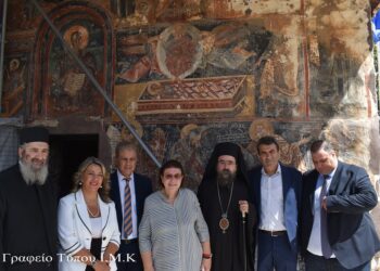 Ἡ Ὑπουργὸς Πολιτισμοῦ στὴν Ἱερὰ Μονῆ Παναγίας Μαυριωτίσσης Καστοριᾶς