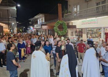 Πανηγυρικός Εσπερινός Υψώσεως Τιμίου Σταυρού στον Ι.Ν. Εισοδίων της Θεοτόκου στο Γυμνό – Ερέτριας