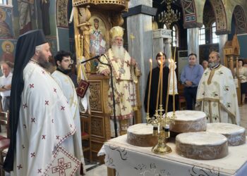 Η εορτή της μεταστάσεως του Αγίου Ιωάννη του Θεολόγου στην Μητρόπολη Θηβών
