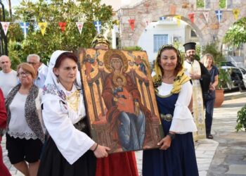 Υποδοχή της Ιεράς Εικόνος Παναγίας Χιλιαδούς στη Λουτρόπολη Αιδηψού