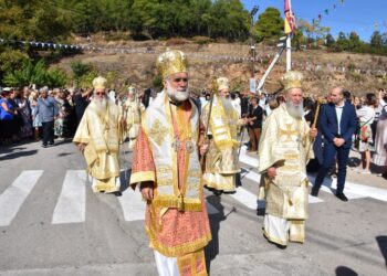 ΛΑΜΠΡΟΣ ΕΟΡΤΑΣΜΟΣ ΤΗΣ 55ΗΣ ΕΠΕΤΕΙΟΥ ΤΩΝ ΕΓΚΑΙΝΙΩΝ ΤΟΥ ΠΡΟΣΚΥΝΗΜΑΤΙΚΟΥ Ι. ΝΑΟΥ ΟΣ. ΙΩΑΝΝΟΥ ΡΩΣΣΟΥ ΣΤΟ ΠΡΟΚΟΠΙΟ ΕΥΒΟΙΑΣ